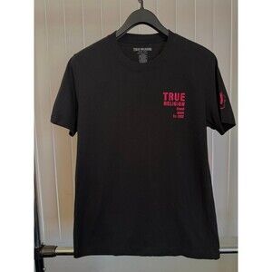 Men’s True Religion Black /Red Buddha Graphic Shirt Size Medium